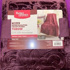 Better Home Throw Blanket. (NWT color is purple)